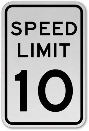Speed Limit 10 (18 x 24) - Bundle